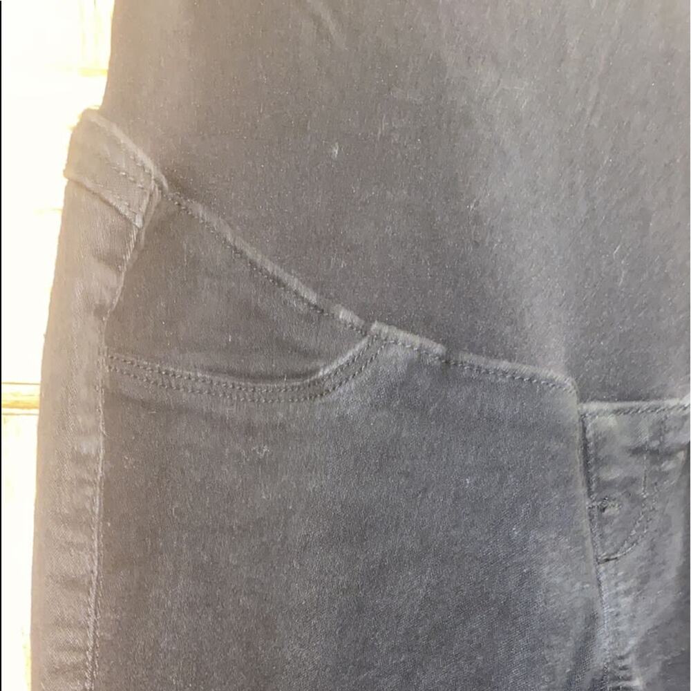 MATERNITY RE:DENIM ANKLE SKINNY WITH BELLYBAND IN BLACK - Picture 11 of 12